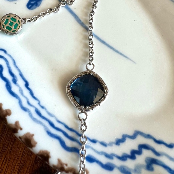 TACORI Multi-Colored Gem ‘City Lights Collection’ Long Necklace in 92.5 & 18K - Picture 12 of 15